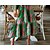 abordables Vestidos casuales-Mujer Vestido Midi Vestido informal Vestido de Columpio Verde Trébol Estampado Manga Larga Verano Primavera Estampado Vacaciones Escote en Pico Vestido de invierno vestido de otoño 2023 S M L XL XXL
