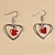 cheap Earrings-1 Pair Stud Earrings Women&#039;s Street Date Beach Classic Alloy Sweet Heart