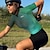 abordables Ropa de ciclismo-21Grams Mujer Manga Corta Maillot de Ciclismo Bicicleta Maillot Camiseta con 3 bolsillos traseros Transpirable Secado rápido Dispersor de humedad MTB Bicicleta Montaña Ciclismo Carretera Verde