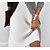 abordables Mini Robes-Femme Robe casual Robe Droite Bloc de couleur Patchwork Col V Robe mi-longue Bureau Manches 3/4 Eté Printemps