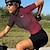 abordables Vêtements de cyclisme-21Grams Femme Manches Courtes Maillot Velo Cyclisme Cyclisme Maillot Top avec 3 poches arrière Respirable Séchage rapide Evacuation de l&#039;humidité VTT Vélo tout terrain Vélo Route Vert Jaune Rose