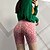 baratos Yoga Leggings-Mulheres Shorts de ioga Compressão abdominal Butt Lift Secagem Rápida Levantamento de Butt Ruched Ioga Ginástica Treino de Ginástica Cintura Alta Leopardo Calção Preto Verde Roxo Esportes Roupas