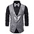 cheap Men's Jewelry-Men's Vest Gilet Wedding Party Party / Evening Going out Streetwear Casual Spring Fall Pocket Polyester Warm Quick Dry Solid Color Single Breasted V Neck Regular Fit Silver Black Red Royal Blue Vest