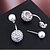cheap Earrings-1 Pair Stud Earrings Women&#039;s Wedding Sport Engagement Classic Copper Fashion Wedding