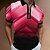 economico Polos-Per uomo Camicia da golf Golf Collo ripiegabile Gradiente Verde Viola Rosa Azzurro Stampa 3D Manica corta Cerniera 3D Strada Giornaliero Top Di tendenza Informale Comodo / Spiaggia