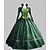 cheap Vintage Dresses-Maria Antonietta Classic Lolita Rococo Victorian 18th Century Cocktail Dress Dress Party Costume Masquerade Women&#039;s Girls&#039; Satin Costume Green Vintage Cosplay Sleeveless Party Prom Ball Gown Floor