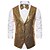 cheap Men's Jewelry-Men's Vest Gilet Wedding Party Party / Evening Going out Streetwear Casual Spring Fall Pocket Polyester Warm Quick Dry Solid Color Single Breasted V Neck Regular Fit Silver Black Red Royal Blue Vest