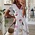 cheap Casual Dresses-Women&#039;s Long Dress Maxi Dress Casual Dress Shift Dress White Short Sleeve Split Print Floral V Neck Spring Summer Vacation Casual 2022 S M L XL XXL 3XL