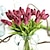 billige Kunstige blomster-kunstige blomster 10 grener rustikke festtulipaner evig blomst bordplate blomst 32cm
