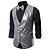 cheap Men's Jewelry-Men's Vest Gilet Wedding Party Party / Evening Going out Streetwear Casual Spring Fall Pocket Polyester Warm Quick Dry Solid Color Single Breasted V Neck Regular Fit Silver Black Red Royal Blue Vest