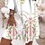 abordables Vestidos casuales-Mujer Mini vestido Vestido informal Vestido Étnico Blanco Floral Manga 3/4 Verano Primavera Frunce Moda Escote en Pico Vacaciones Vestido de verano vestido de primavera 2023 S M L XL 2XL 3XL