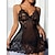 cheap Sale-Women&#039;s Chemises &amp; Negligees Dress Lovers Hot Pure Color Polyester Home Valentine&#039;s Day Straps Sleeveless Backless Spring Summer Black Wine