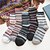 billige Socks &amp; Tights-5 Par Herre Besetningssokker Fritid Blandet Farge Gave Daglig Rutet / gingham Geometrisk Varm