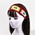 preiswerte Haarschmuck-1 Stück Damen Bandana Haarschal Stirnbänder Für Täglich Festtage Outdoor Retro Blume schnurr Scharlachrot