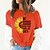 billige T-shirts-Dame T skjorte Grunnleggende Trykt mønster Grunnleggende Blomst T-skjorte Rund hals Sommer Standard ertegrønn Hvit Blå Rosa Mørk Rosa