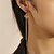 preiswerte Modische Ohrringe-1 Paar Tropfen-Ohrringe Damen Geschenk Formal Abiball Tropfen Edelstahl Kostbar