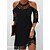 cheap Casual Dresses-Women&#039;s Mini Dress Casual Dress Lace Dress Summer Dress Black Plain Half Sleeve Summer Spring Lace Fashion Halter Neck Vacation 2023 S M L XL XXL 3XL