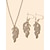 cheap Jewelry Sets-3pcs Jewelry Set For Natural Stone Women&#039;s Wedding Street Engagement Silver Classic Alloy Flamingo