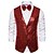 cheap Men's Jewelry-Men's Vest Gilet Wedding Party Party / Evening Going out Streetwear Casual Spring Fall Pocket Polyester Warm Quick Dry Solid Color Single Breasted V Neck Regular Fit Silver Black Red Royal Blue Vest