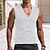 abordables Tank Tops-Homme Débardeur Top Maillot de Corps T-shirt sans manches Couleur unie Col V Plein Air du quotidien Sans Manches Vêtement Tenue Mode Design Décontractées Confortable