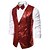 cheap Men's Jewelry-Men's Vest Gilet Wedding Party Party / Evening Going out Streetwear Casual Spring Fall Pocket Polyester Warm Quick Dry Solid Color Single Breasted V Neck Regular Fit Silver Black Red Royal Blue Vest