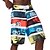 cheap Wetsuits, Diving Suits &amp; Rash Guard Shirts-Men&#039;s Quick Dry Swim Trunks Swim Shorts with Pockets Drawstring Board Shorts Bathing Suit Stripes Swimming Surfing Beach Water Sports Summer