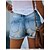 cheap Shorts-Women&#039;s Shorts Jeans Denim Navy Black Blue Fashion Mid Waist Side Pockets Cut Out Casual Weekend Short Micro-elastic Solid Color S M L XL XXL