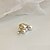 preiswerte Moderinge-1 Stück Einstellbarer Ring For Perlen Damen Weiß 18 karat vergoldet