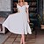 cheap Midi Dresses-Women&#039;s Party Dress Casual Dress Swing Dress Midi Dress White Pure Color Sleeveless Spring Summer Backless Fashion V Neck Slim Wedding Guest Spring Dress 2023 S M L XL