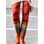 baratos Graphic Chic-Mulheres calças justas Normal Fibra de Leite Gato Borboleta 1 2 Moda Cintura Média Comprimento total dia das Bruxas Diário