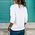 billige Tops &amp; Blouses-Dame T skjorte Blå Rosa Hvit عادي Avslappet Helg Langermet V-hals Grunnleggende Normal S