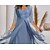 cheap Party Dresses-Women&#039;s Party Dress Lace Dress Swing Dress Long Dress Maxi Dress Blue Pure Color Half Sleeve Summer Spring Fall Patchwork Romantic V Neck Winter Dress Birthday Evening Party 2023 S M L XL 2XL 3XL