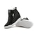 cheap Boots-Women&#039;s Sneakers Height Increasing Shoes Platform Sneakers Wedge Sneakers Outdoor Daily Solid Colored Hidden Heel Round Toe Sporty Casual Walking PU Leather Zipper Black White