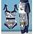 cheap One-Pieces-Women&#039;s Swimwear One Piece 2 Piece Normal Swimsuit Butterfly Strap Vacation Sexy Bathing Suits