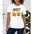 economico T-shirts-Per donna maglietta Verde Arancione Beige Stampa Pop art Testo Informale Fine settimana Manica corta Rotonda Essenziale Cotone Standard Pittura S