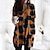 cheap Hoodies &amp; Sweatshirts-Women&#039;s Sweatshirt Pullover Leopard Cat Pumpkin Halloween Weekend Pocket Print 3D Print Active Streetwear Long Clothing Apparel Hoodies Sweatshirts  Loose Fit White Gray