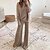 cheap Women&#039;s Sets-Women&#039;s Casual One-Shoulder Knitted Tracksuit Set
