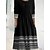 cheap Midi Dresses-Women&#039;s Casual Dress Shift Dress Black Dress Midi Dress Black 3/4 Length Sleeve Color Block Ruched Summer Spring Crew Neck Modern Winter Dress Office Wedding Guest 2023 S M L XL XXL 3XL