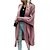 cheap Cardigans-Women&#039;s Cardigan Sweater Shirt Collar Cable Knit Polyester Knitted Fall Winter Long Outdoor Home Holiday Stylish Casual Soft Long Sleeve Pure Color Black Pink Army Green S M L