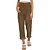 baratos Pants-Calças femininas de veludo calças da moda bolsos laterais comprimento total casual fim de semana micro-elástico estilo chinês conforto bege xxl