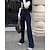 abordables Pantalones Mujer-Mujer Pantalones Chinos Negro Blanco Rosa Moda Media cintura Bolsillos laterales Formal Fiesta Oficina Longitud total Microelástico Plano Comodidad S M L XL XXL