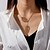 abordables Joyería de Mujer-Mujer Collares Exterior Moda Collares Hoja