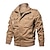 cheap Softshell, Fleece &amp; Hiking Jackets-Men&#039;s Cotton Bomber Jacket Hiking Windbreaker Military Tactical Jacket Outdoor Thermal Warm Sun Protection Windproof Multi-Pockets Solid Color Full Zip Outerwear Trench Coat Top Hunting Fishing