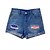 cheap Shorts-Women&#039;s Jeans Shorts Denim Blue Fashion Mid Waist Side Pockets Print Casual Weekend Short Micro-elastic American Flag Comfort S M L XL XXL