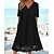 cheap Casual Dresses-Women&#039;s Black Midi Casual Dress Hollow Out