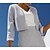 preiswerte Casual Kleider-Damen Kleid-Set Zweiteiliges Kleid Etuikleid Midikleid Grau Stickerei 3/4 Ärmel Winter Herbst Rüschen Modern V Ausschnitt 2023 S M L XL 2XL 3XL