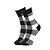 abordables Socks &amp; Tights-1 Par Hombre Calcetas Sencillo Clásico A rayas Oficina Diario Plaid Mantiene abrigado
