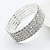 cheap Others-Crystal Stretch Bracelet Ladies Unique Design Fashion Jewelry Silver For Wedding Party Casual Daily Masquerade Engagement Party Silver Plated Imitation Diamond Various Collocation Schemes