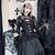 preiswerte Vintage-Kleider-Goth Girl Retro Vintage Mittelalterlich Maskerade Damen Spitze Kostüm Jahrgang Cosplay Langarm oben Maskerade