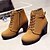 cheap Boots-Women&#039;s Boots Suede Shoes Lace Up Boots Outdoor Office Daily Booties Ankle Boots Winter Buckle Chunky Heel Round Toe Vintage Walking Suede Zipper Black Yellow Green